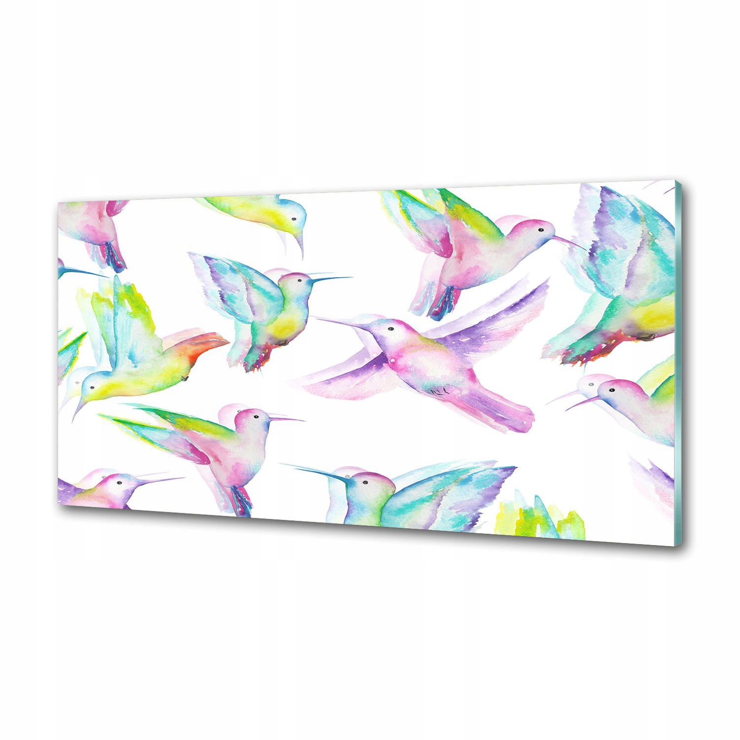 Sklenený panel do kuchyne Kolibríky 120 x 60 cm Lepidlo