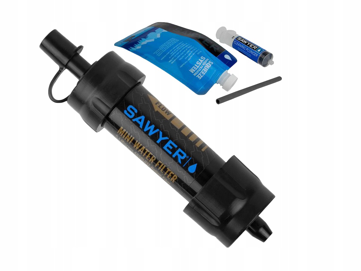 Filtr na vodu Sawyer Mini SP105 černý, turistický, sada s vakem