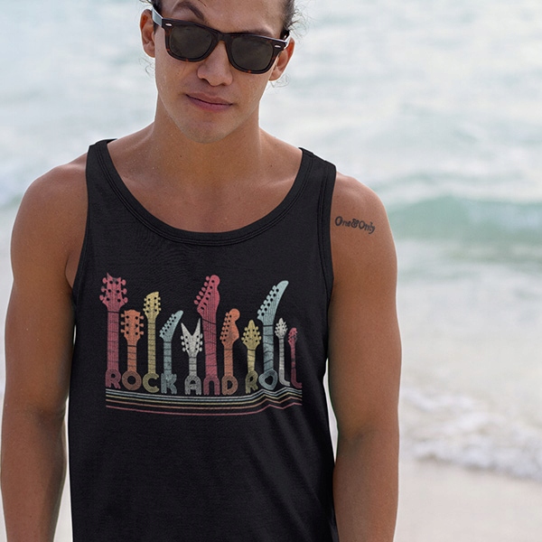 TANK TOP HORROR/ROCK ROCK AND ROLL Marka inna