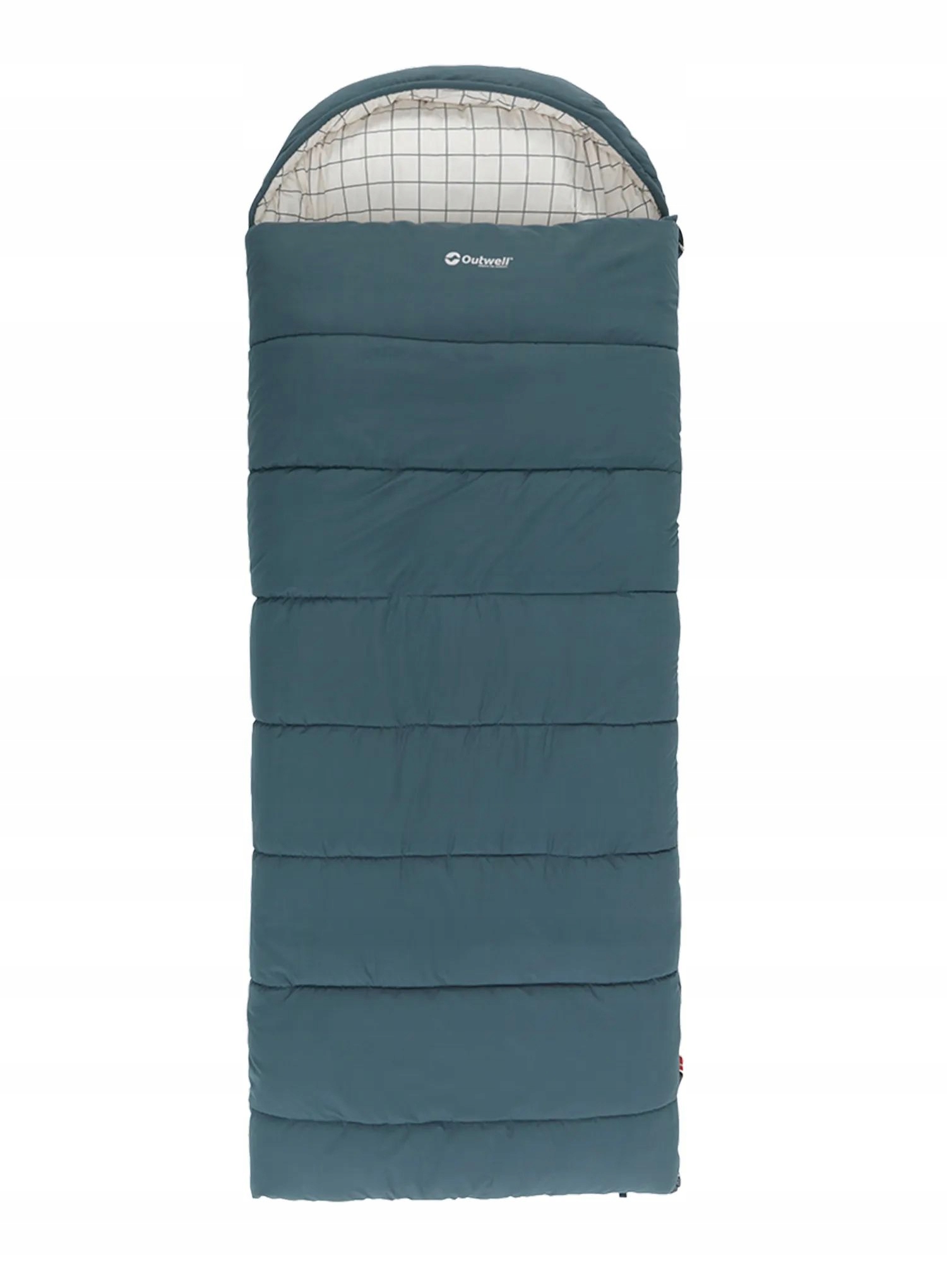 Syntetický spací pytel Outwell Camper Supreme (200 cm) modrý Levý