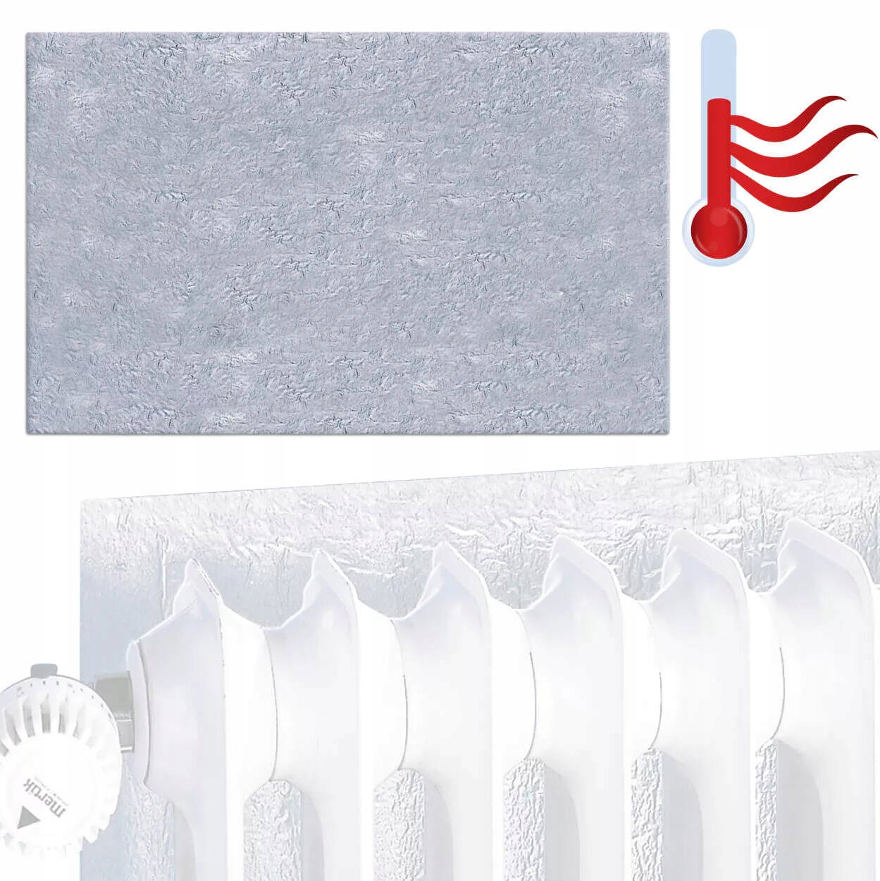 Ekran grzejnikowy MATA oddaje ciepło 100 x 55 cm