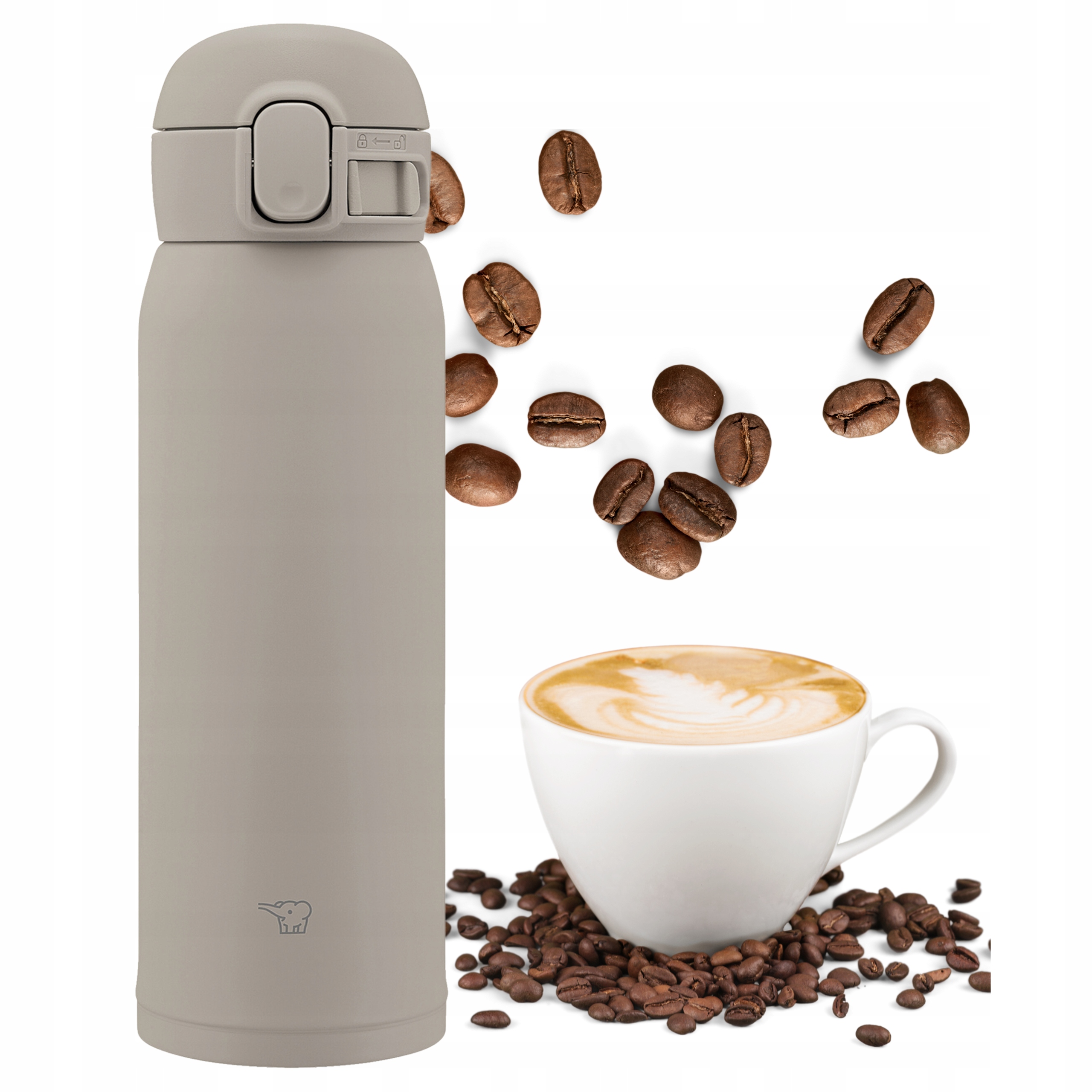 Termohrnek na kancelářskou kávu Zojirushi SM-WS48-HM 480 ml Šedý