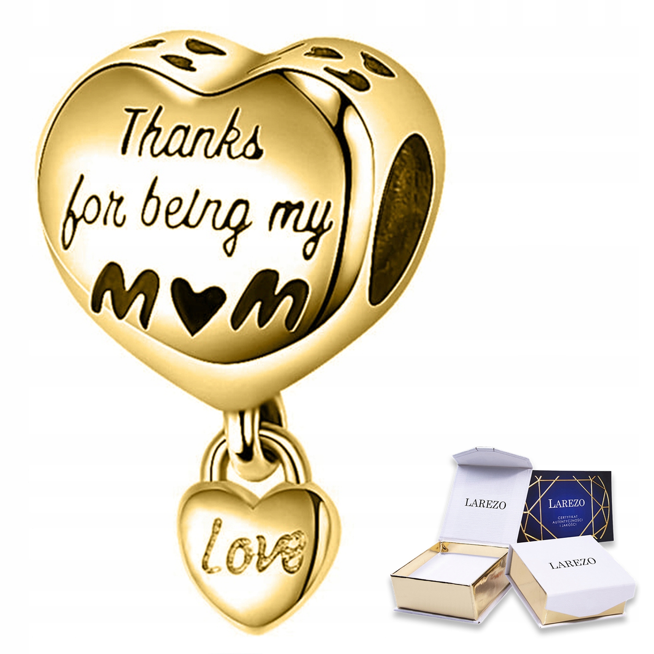 Zlaté přívěsky Děkuji, maminko, srdce, láska, rodina, přítel Stříbro 925