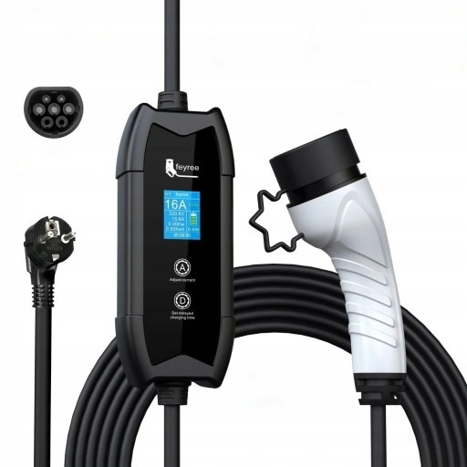Nabíjačka Do Auta Typ 2 Ev 3.5 Kw LCD 16A 1 fáza Taška