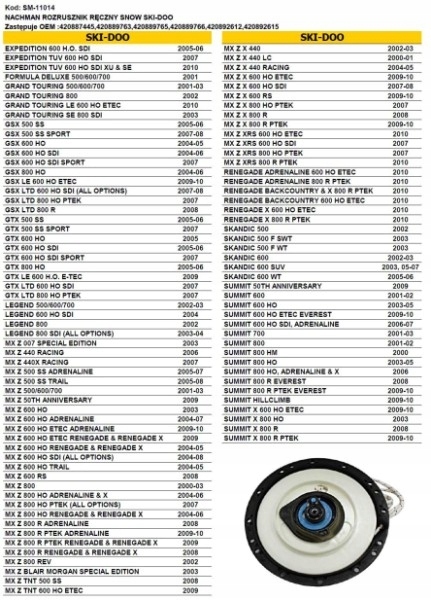 Spi Snow Ručný Štartér (šarpak) Snow Ski-doo (snežný Skúter) ()