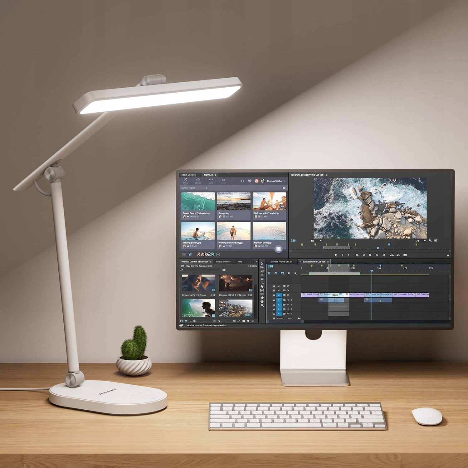 Led stolná lampa stmievateľná, dotyková, nastaviteľná, 700 lm Honeywell
