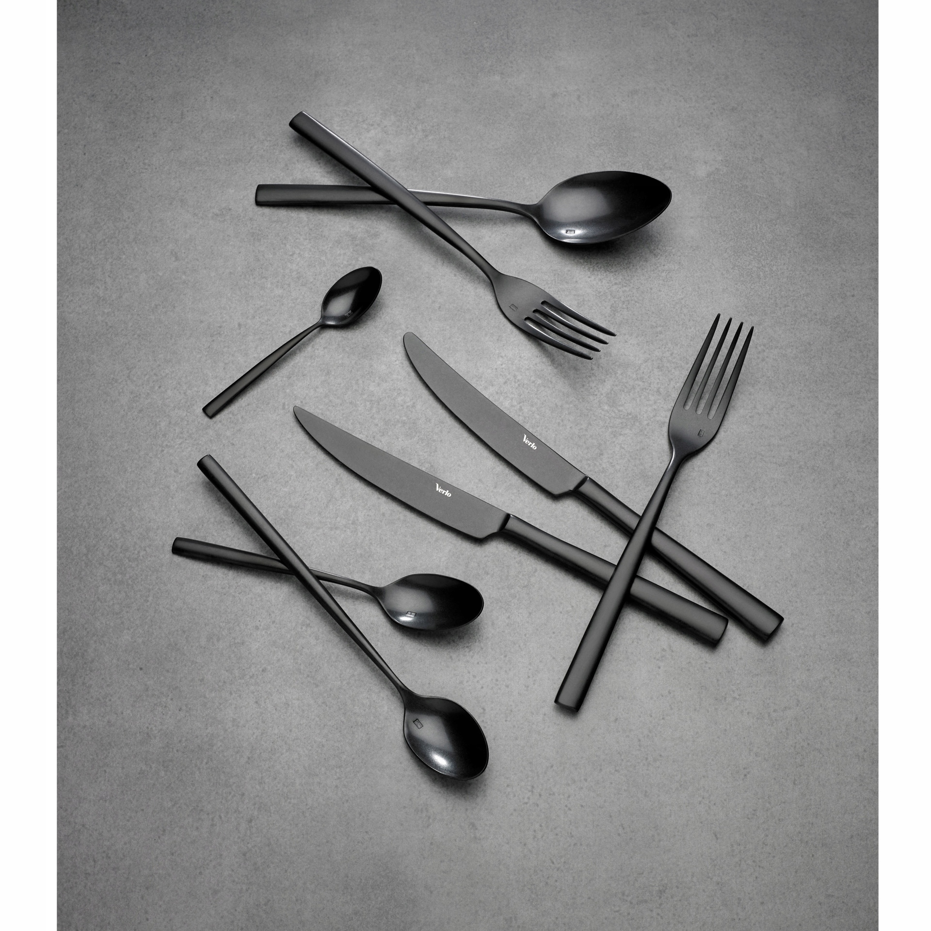 SU BLACK Widelec stołowy czarny / VERLO Linia SU BLACK