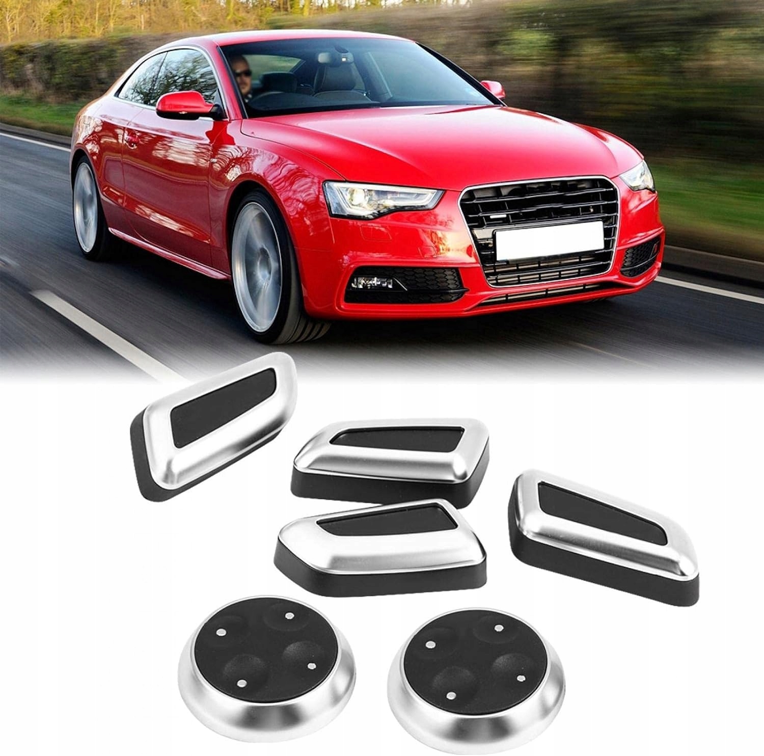 Ozdobné Krytky Ovládacích Tlačítek Sedadel Audi A3 14-2015 A4 09-2015