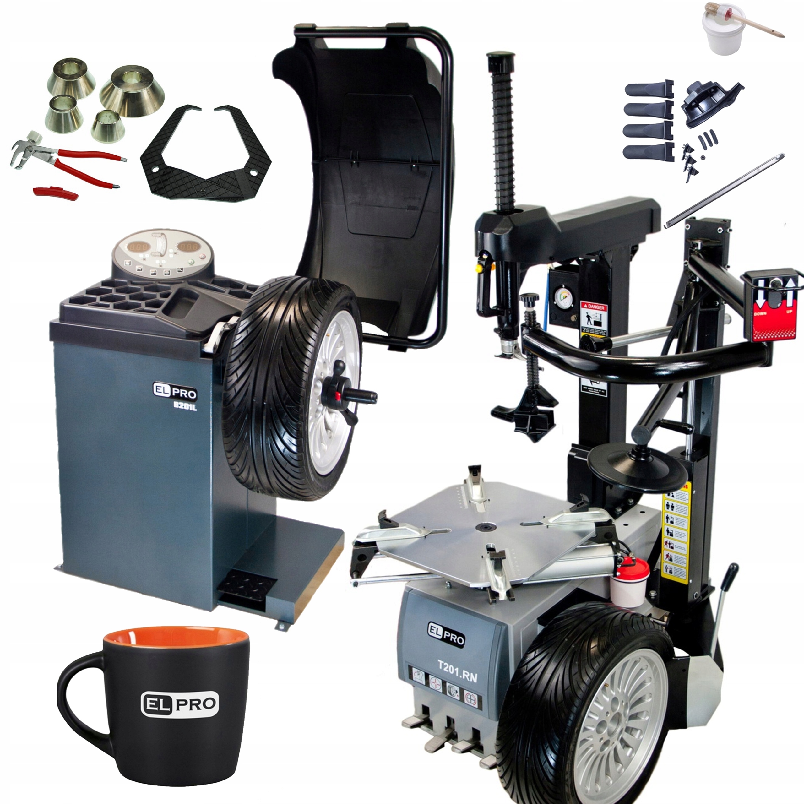 Монтажний верстат + балансувальний верстат для автоматичних лазерних коліс