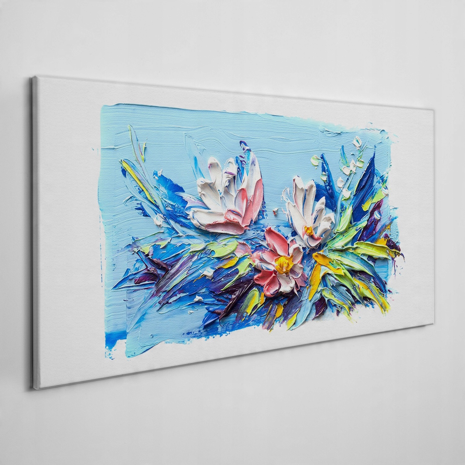 

Obraz na płótnie do salonu Malarstwo kwiaty 120x60