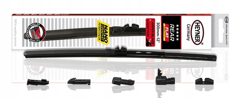Wycieraczka Szyby Tył Tylna Heyner 300MM 12" Rear Flat 5 Adapterów