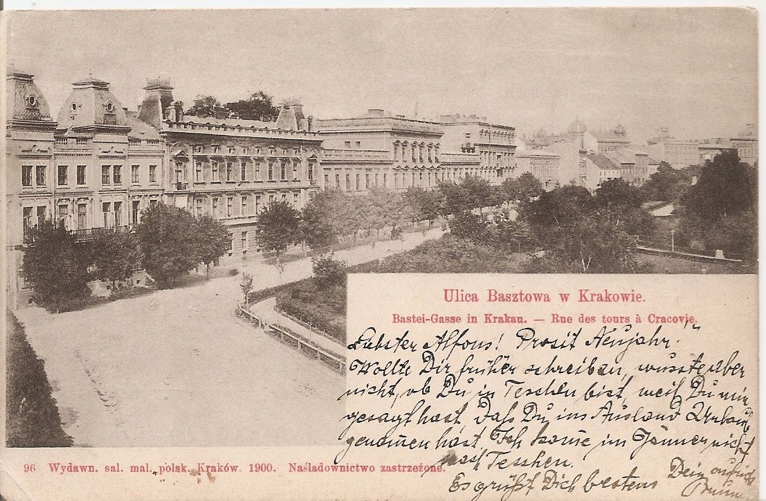 Краков - улица БАШТОВА-длинный адрес