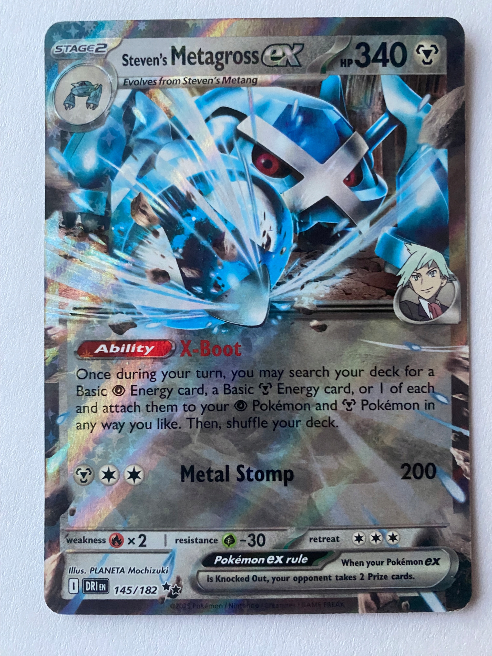 Karta Pokemon: Steven's Metagross ex (DRI 145) / Destined Rivals
