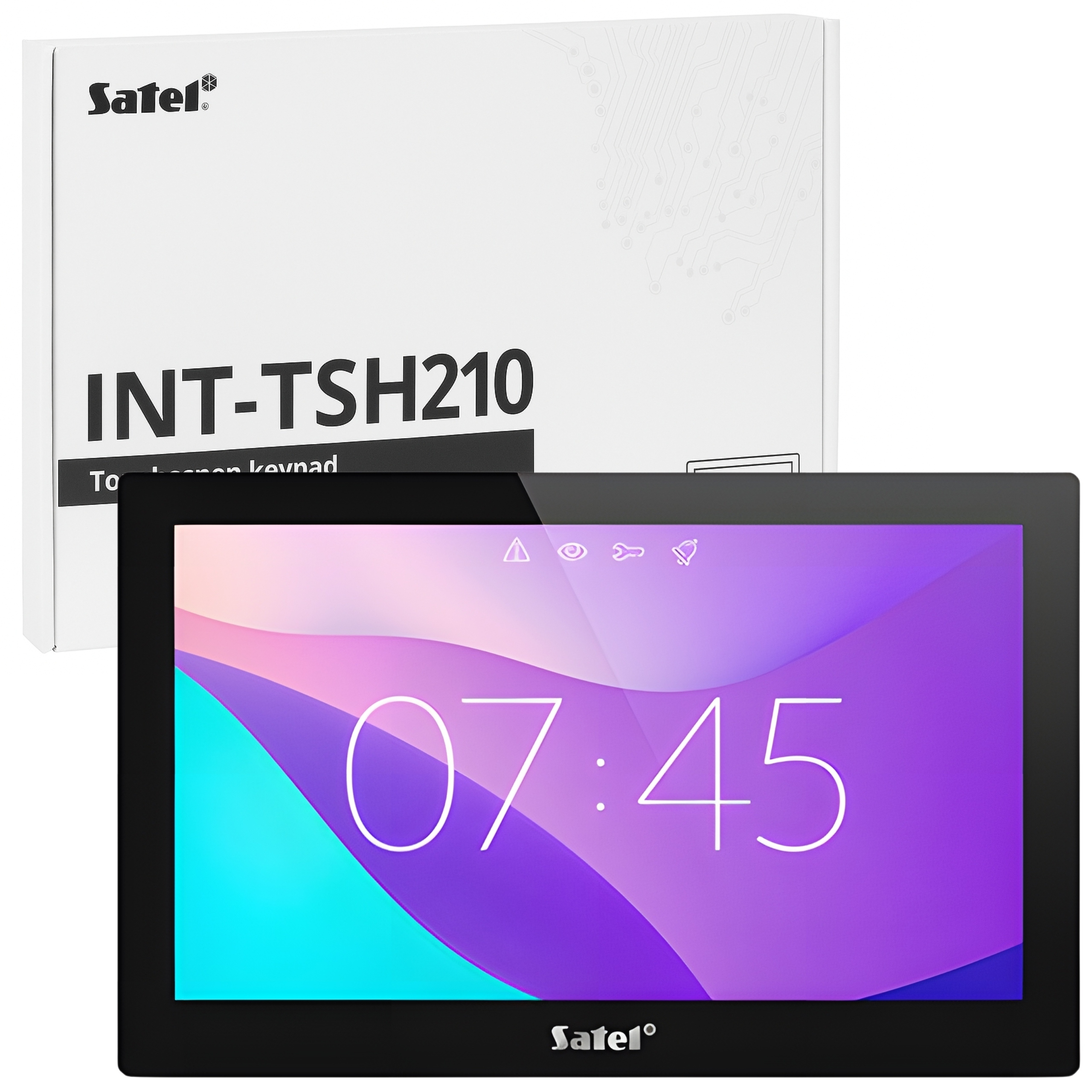 Manipulator Satel 10" LCD czarny INT-TSH210-B Integra Versa Perfecta 64M