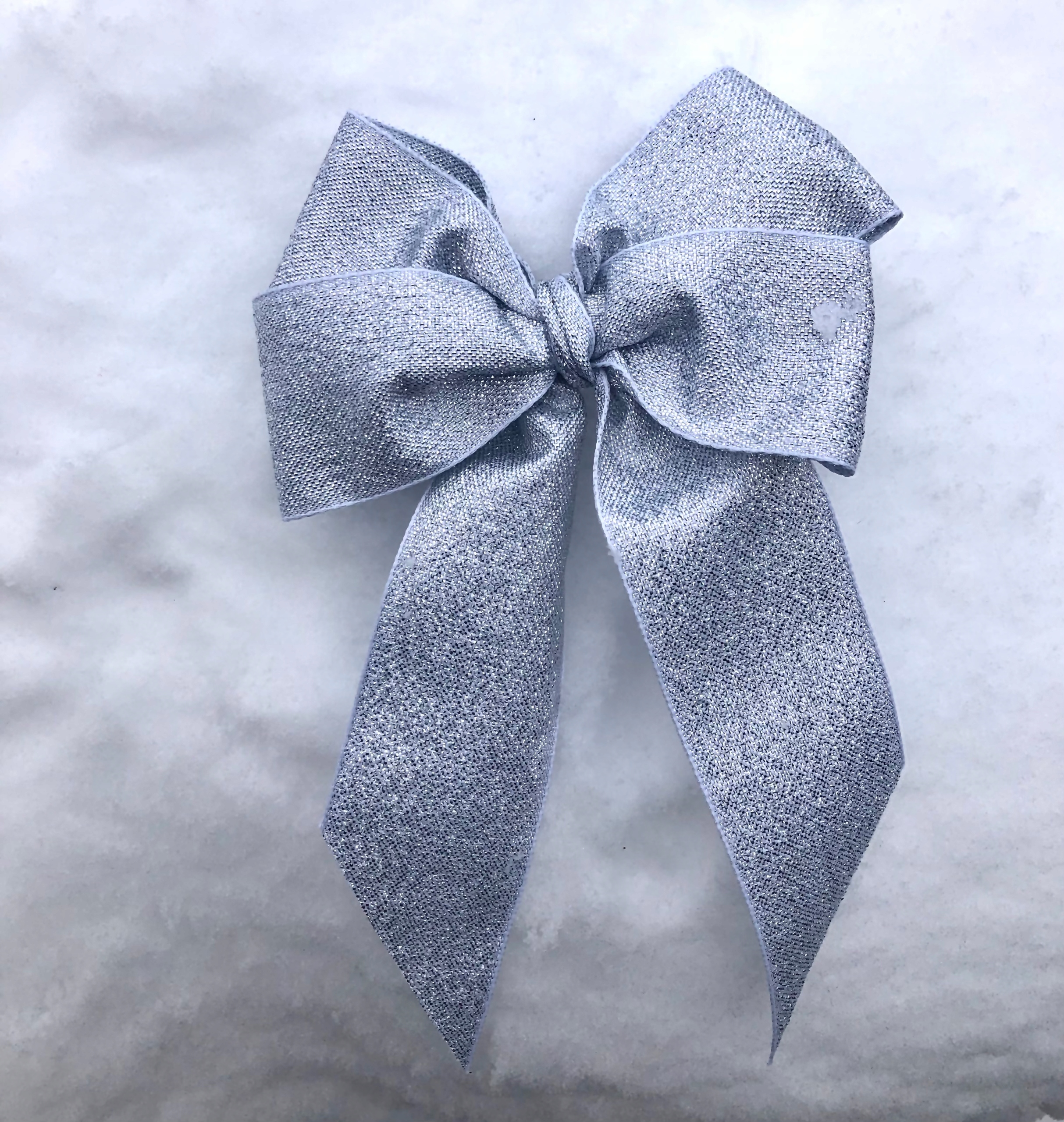 

kokardy na choinkę bombki Srebrne duże +1