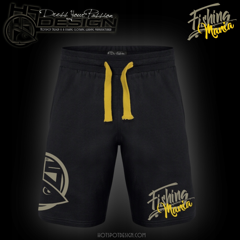 Szorty Fishing Mania Yellow Hotspot Design roz.XXL
