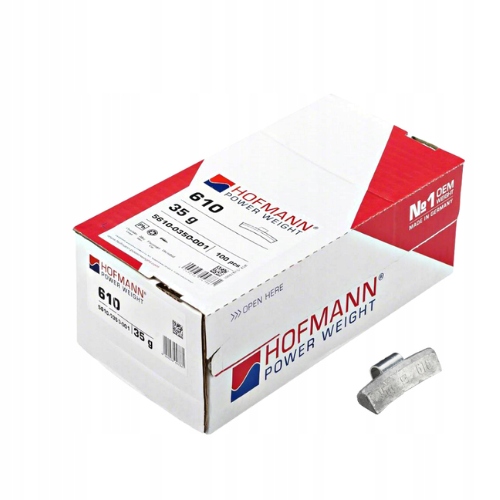 

Ciężarki nabijane do felg aluminiowych 35g Hofmann