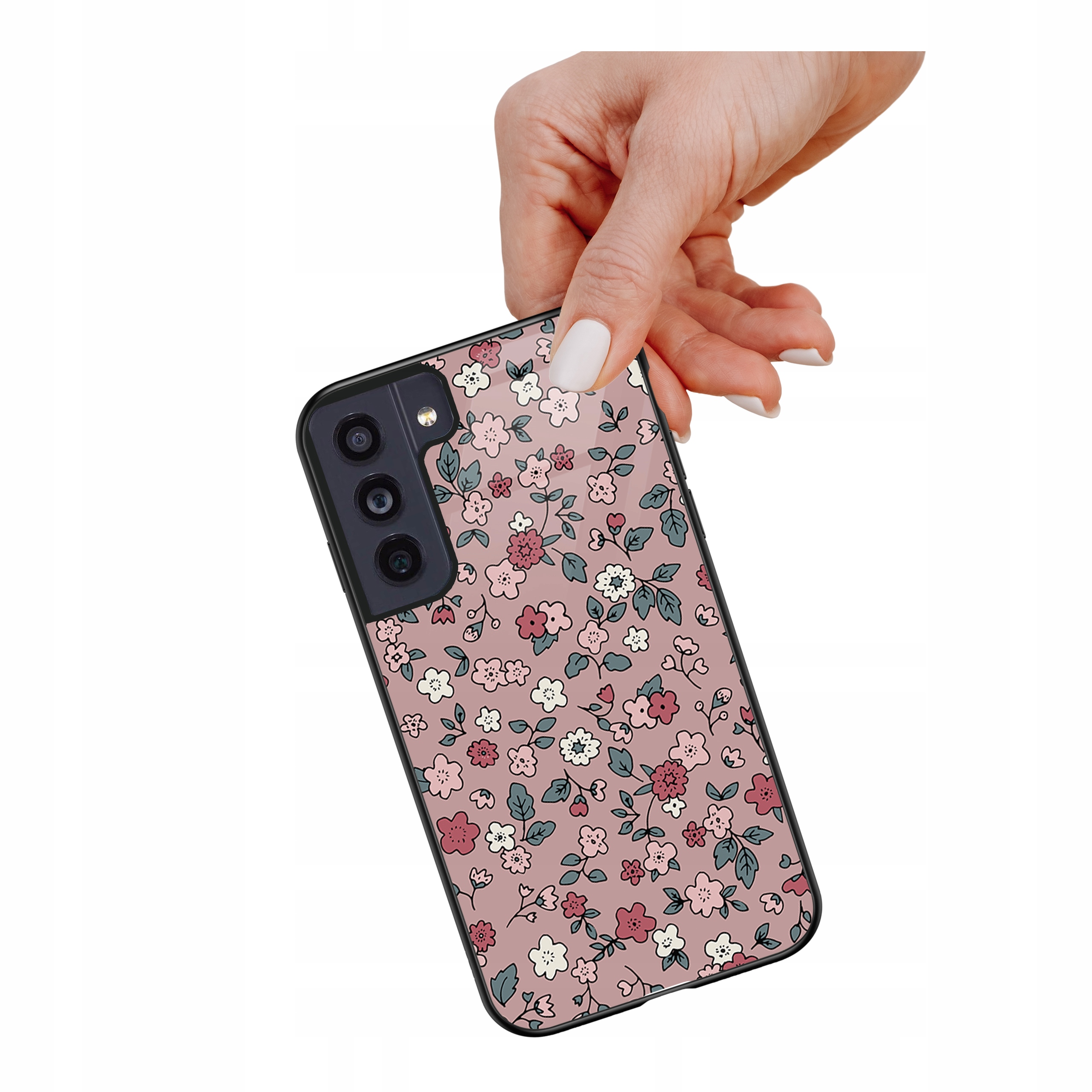 Etui szklane ceramiczne do Samsung Galaxy S23+ Plus Szept kwiatów