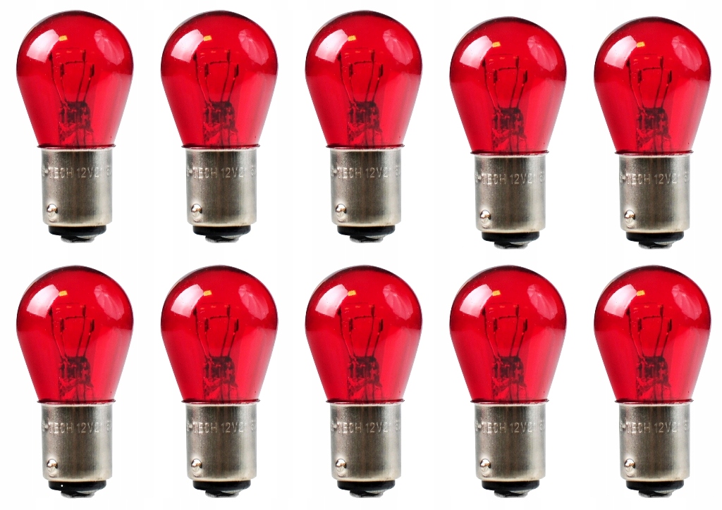 Żarówki M-Tech 21/5W Czerwona P21/5 10 szt.