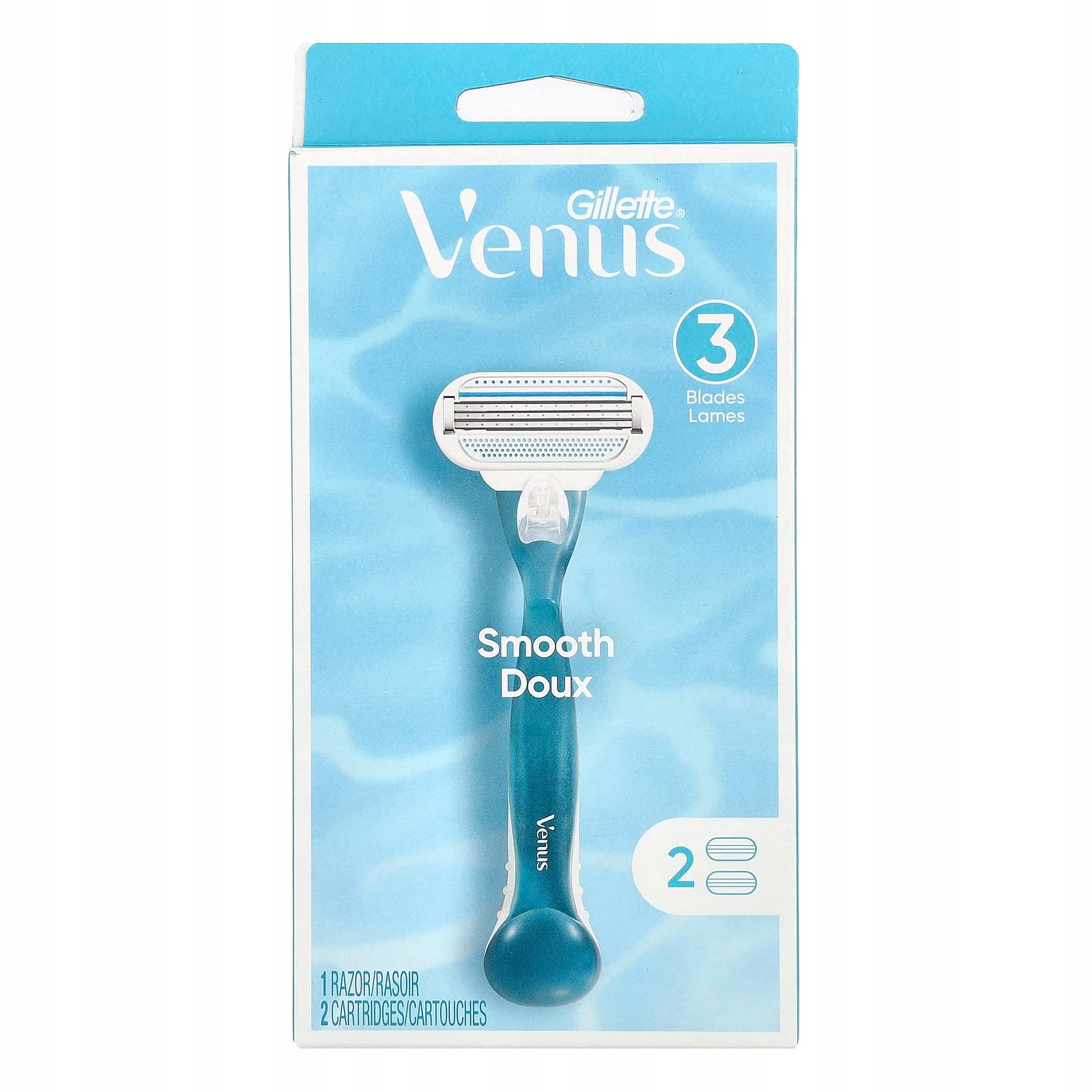 Gillette, Venus, Smooth, 1 holicí strojek, 2 náplně