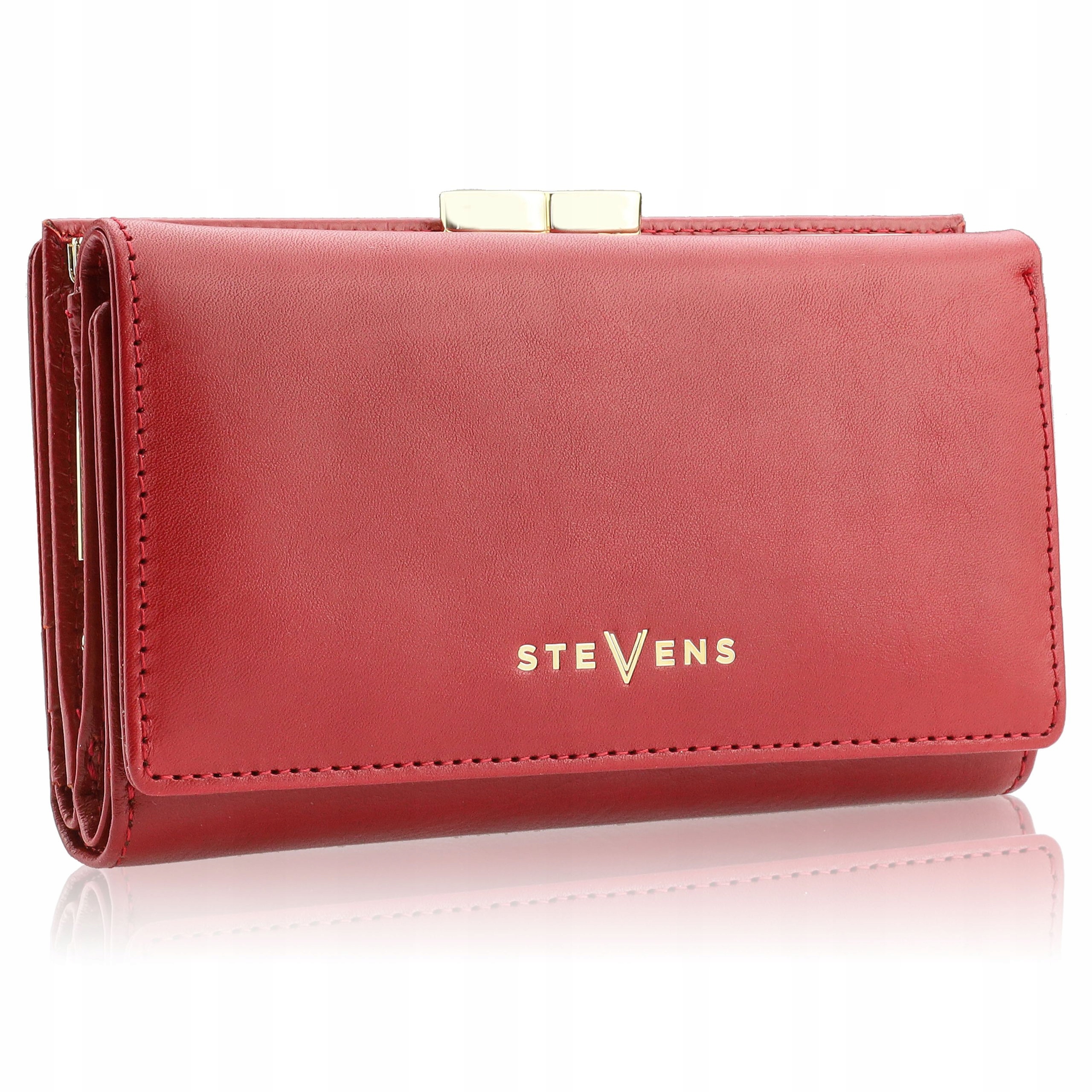 Skórzany Portfel Damski Portmonetka Skóra Naturalna Bigiel Rfid Pojemny