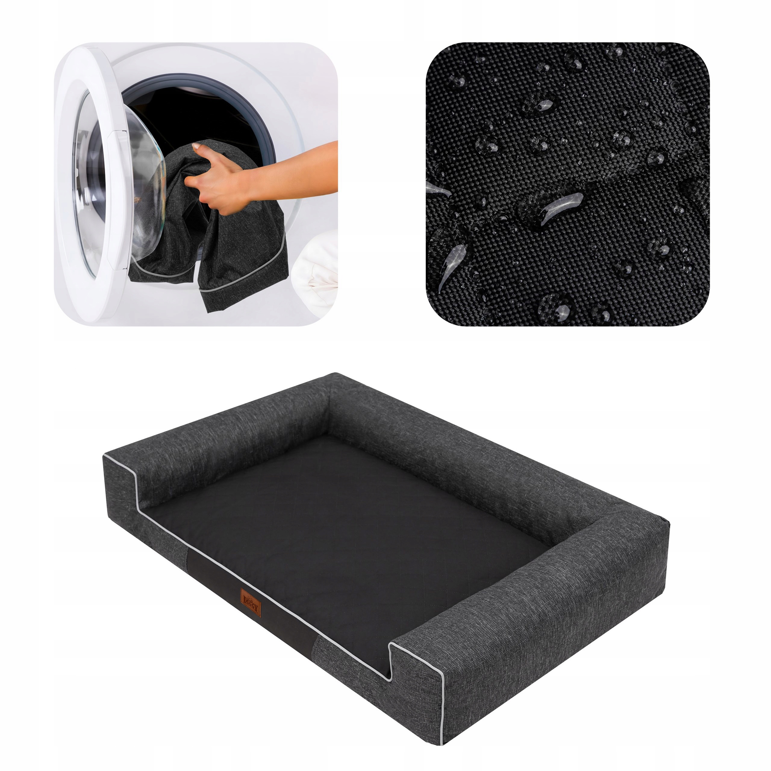 Levně Pelíšek pro psa Potah, XL 100 x 65 cm, voděodolná, stahovatelný obal