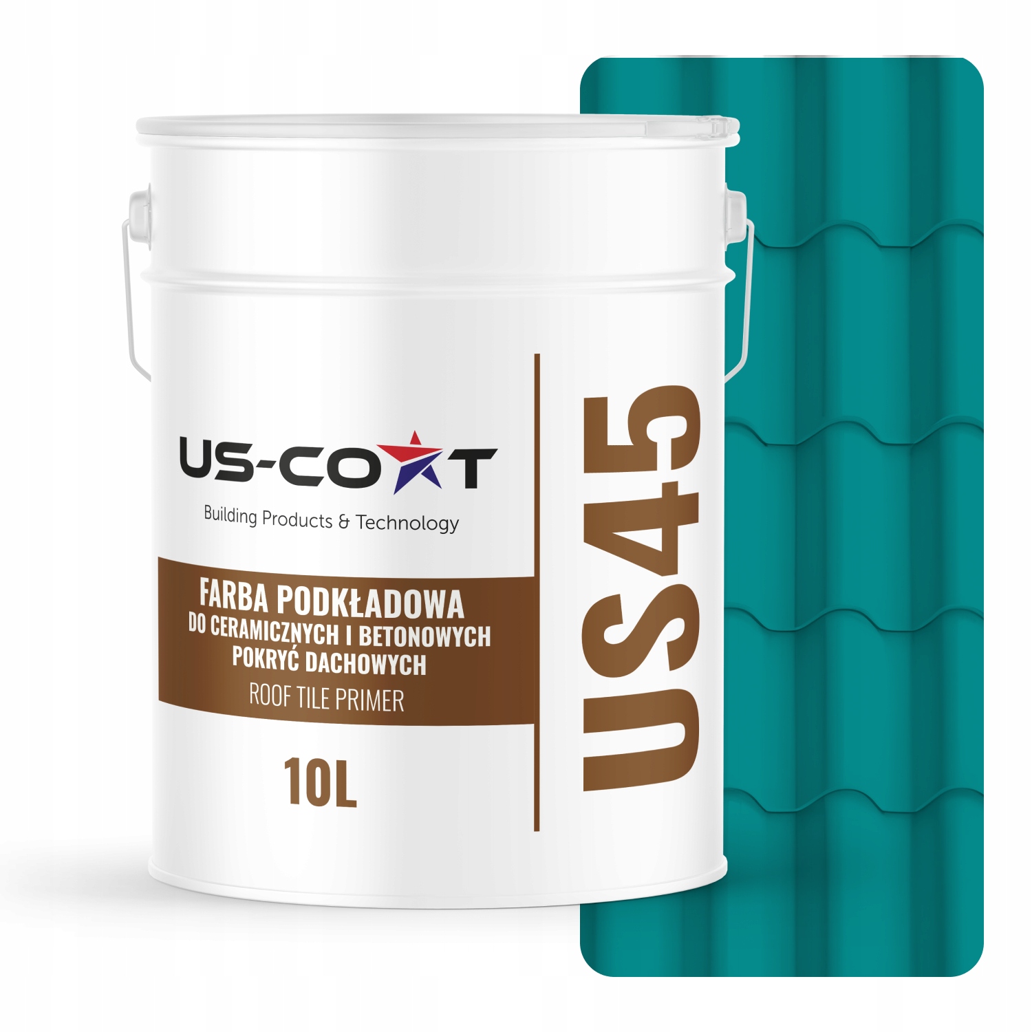 Podkladová Farba Keramickej Strechy Modrá Turkus Ral 5018 Mat 10L 71 m2