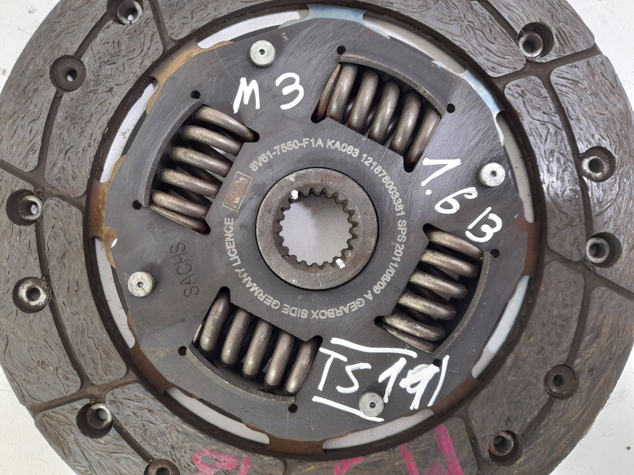 Mazda 3 BL 1,6 Disque Embrayage 8V617550F1A Sachs (TS11)