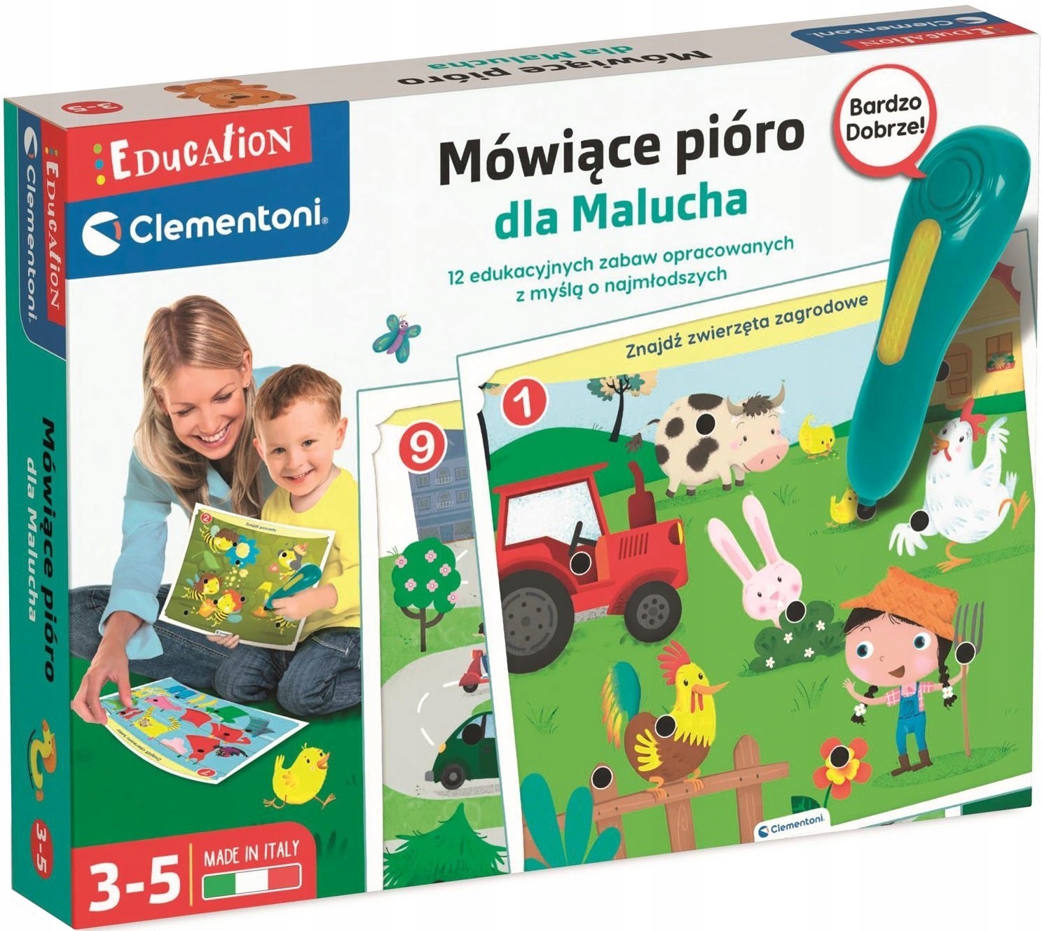 MÓWIĄCE PIÓRO DLA MALUCHA NAUKA ZABAWA CLEMENTONI Rodzaj łamigłówki