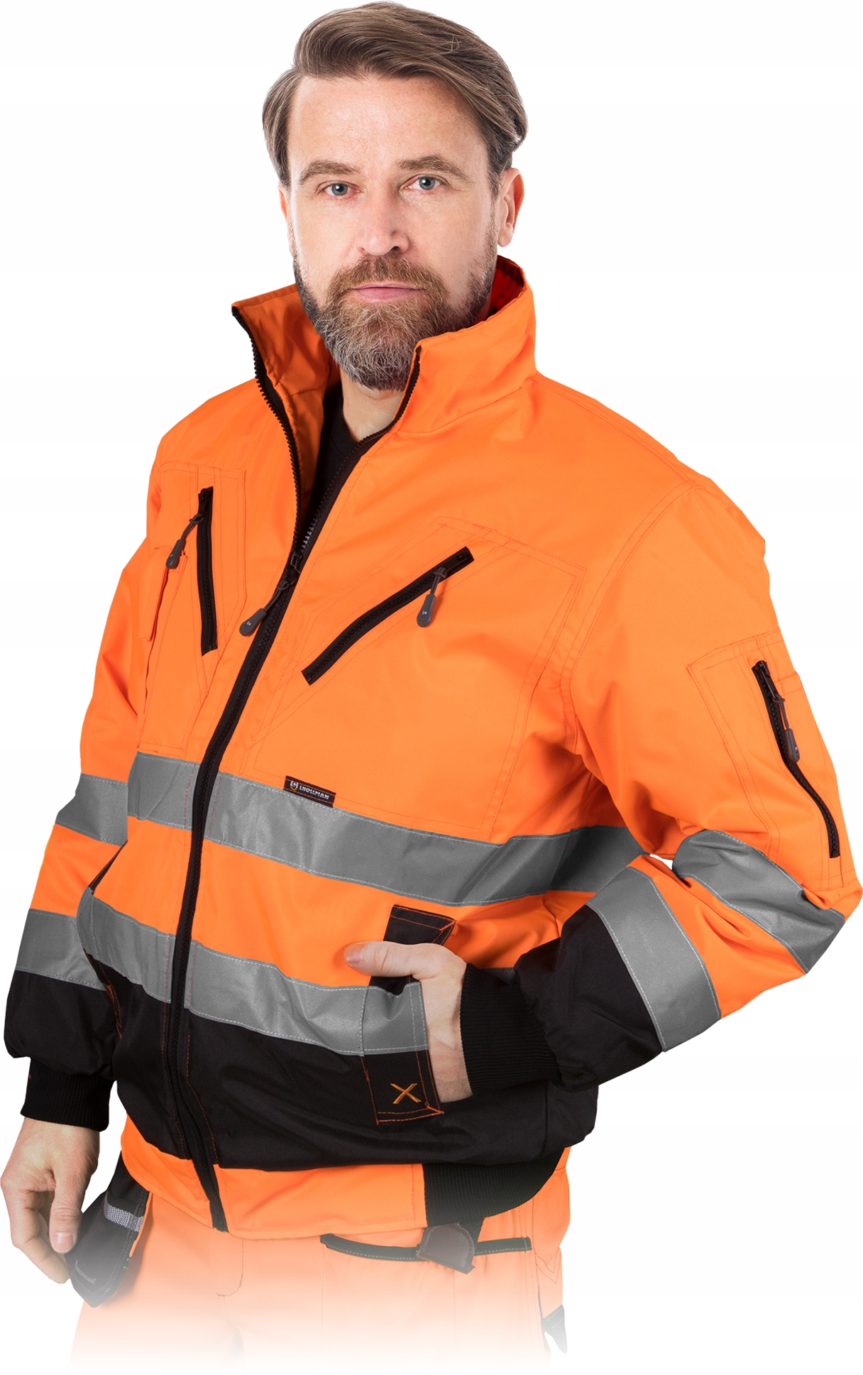 Ochranná Zateplená Bunda Bomber výstražná zimní Lh-xvert-xr XXL
