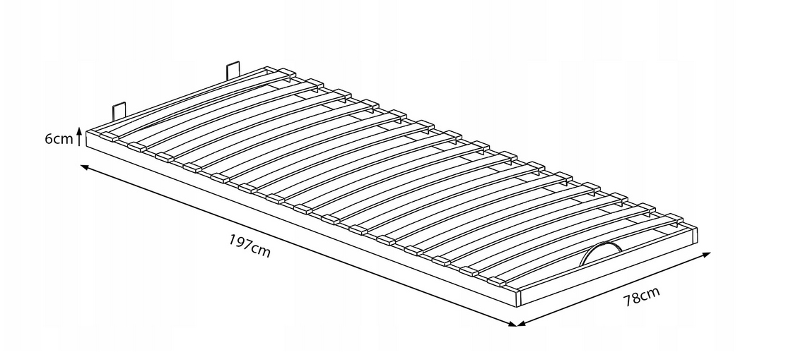 Stelaż do łóżka premium 80x200 podnoszony boczny Rozmiar (cm) 80x200