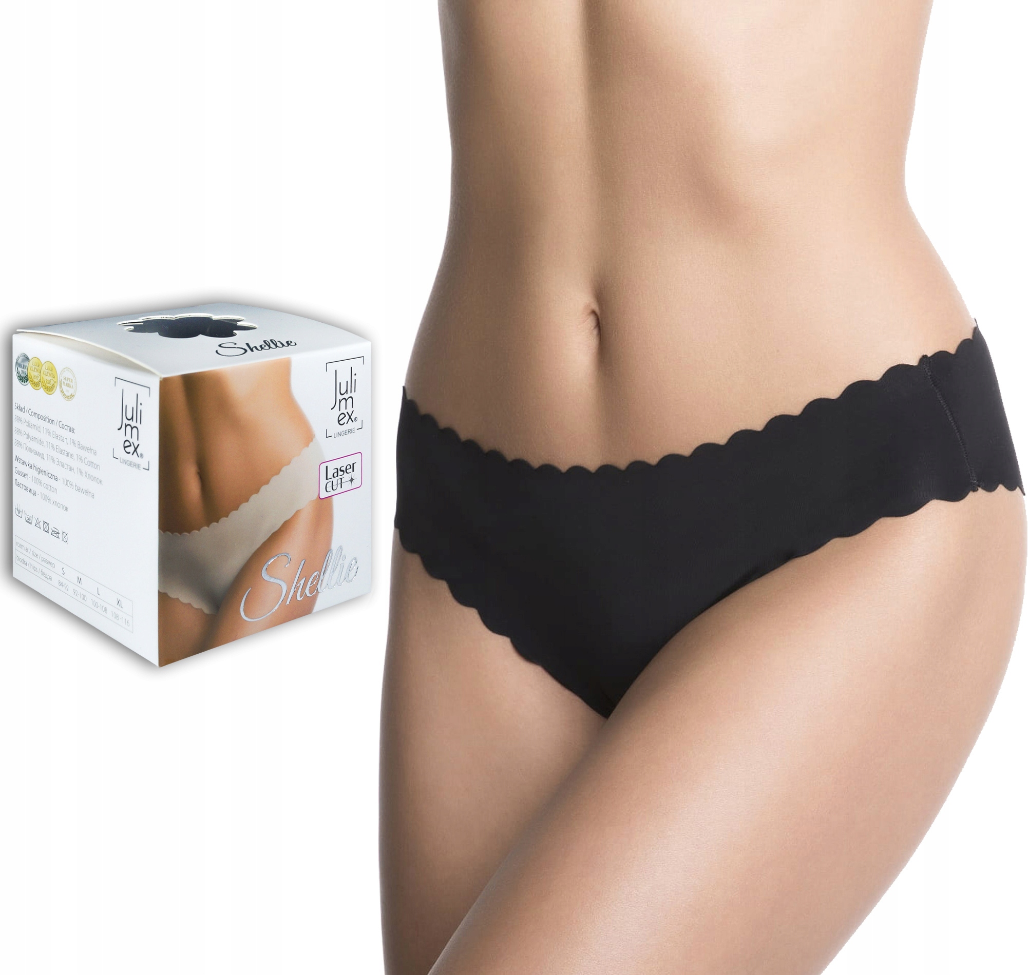 Kalhotky Julimex Shellie bezešvé lasercut S