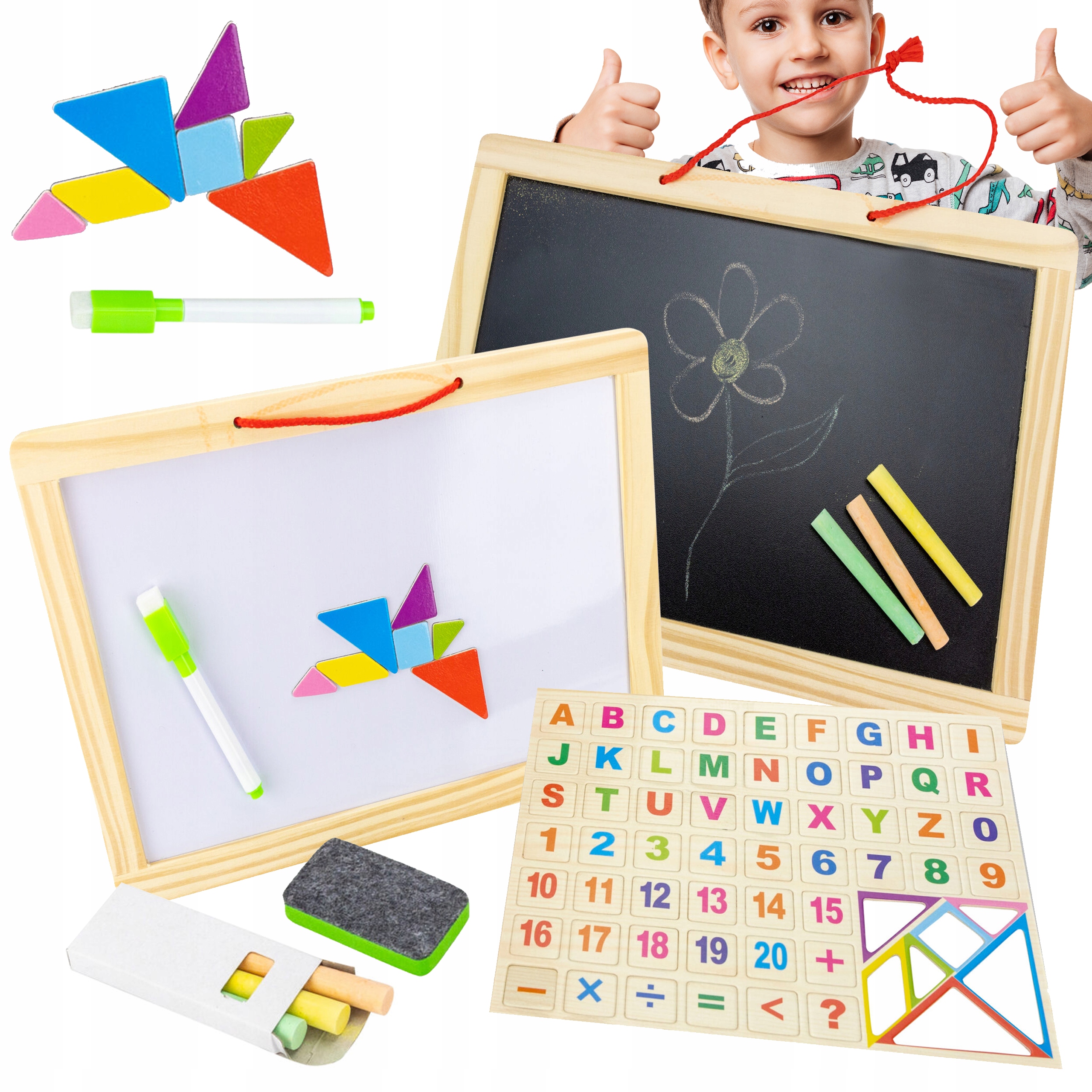 

Tablica magnetyczna kredowa dla dzieci do rysowana