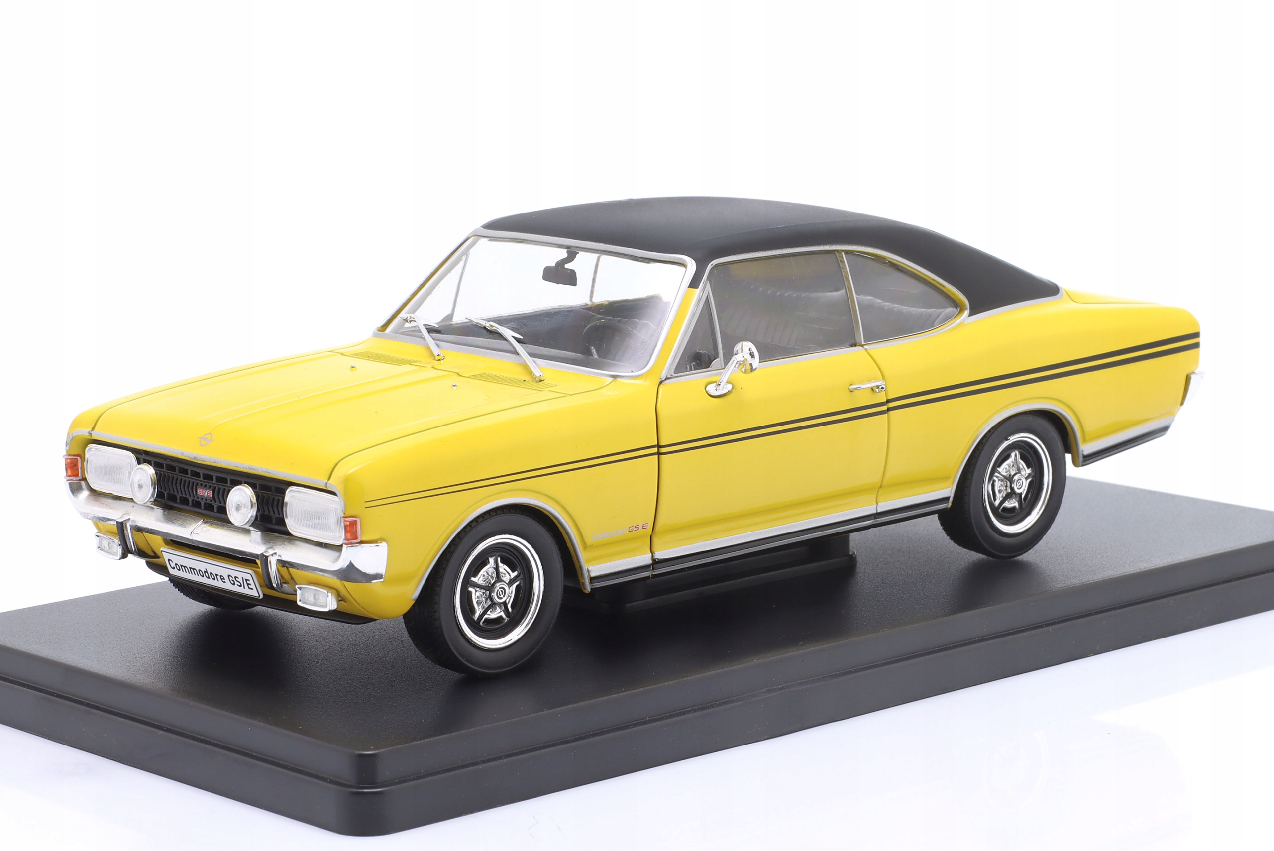 Opel Commodore A Gs/e Coupe 1970 Yellow Black Hachette 1:24 Model Auta