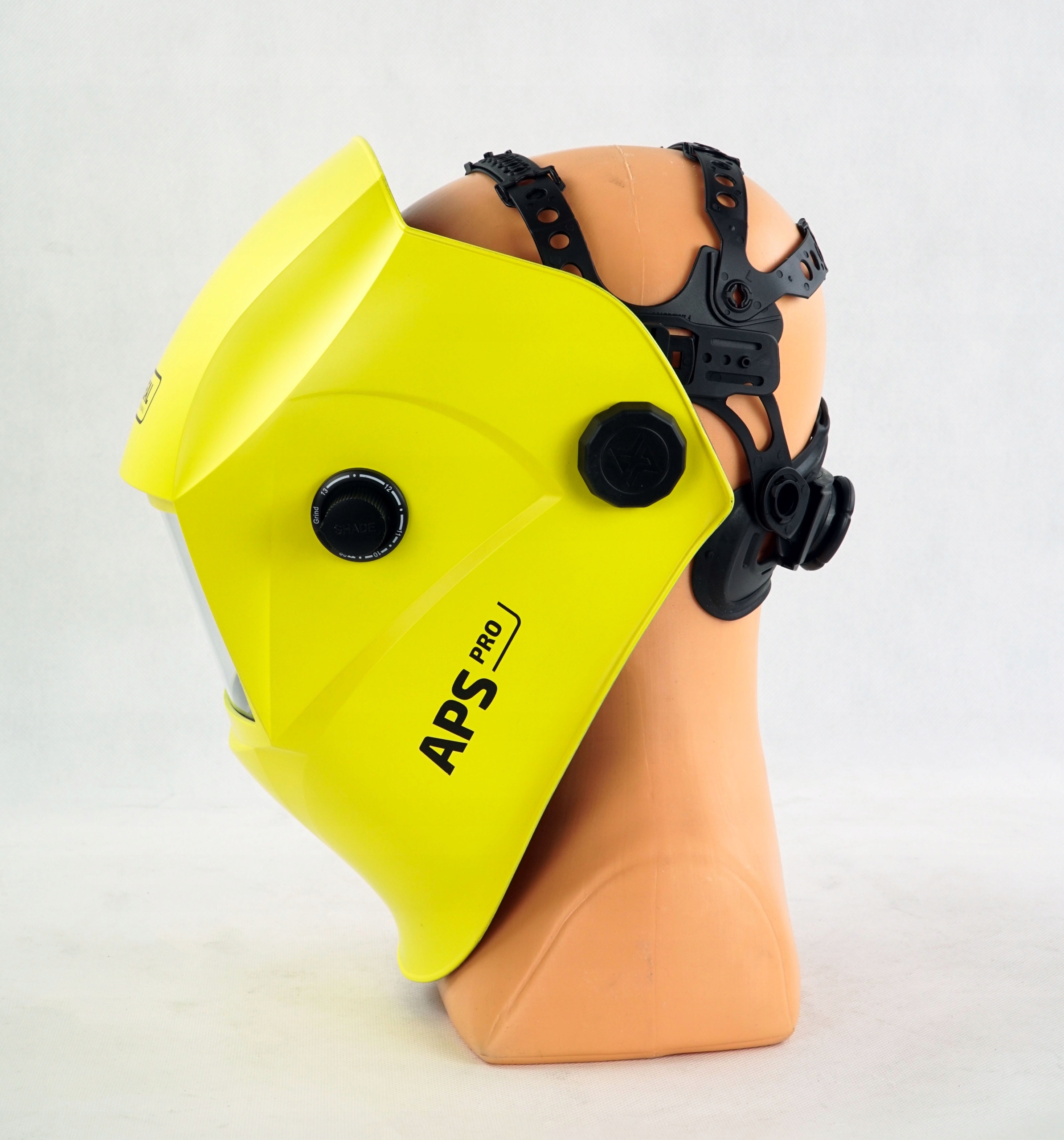 Przyłbica Spawalnicza MASKA AUTO Ideal APS PRO 510G do spawarka MIG TIG MMA Kod producenta APS-510G Yellow BEZ TC