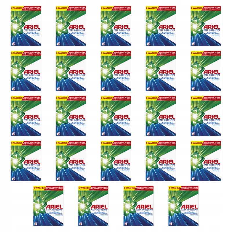 Ariel Alpine Fresh Prášek na praní 330 g, 6 praní X24