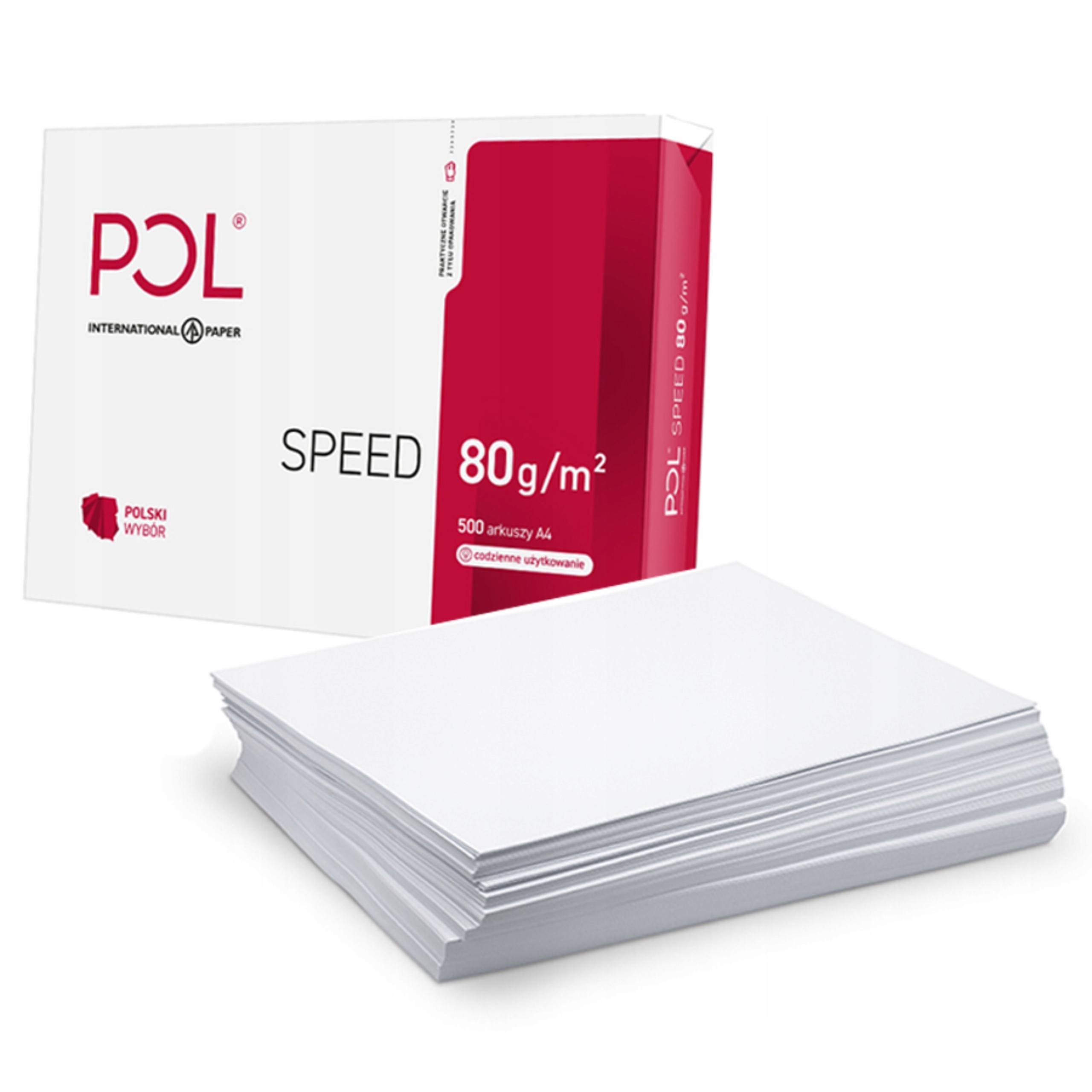 Papier biurowy PolSpeed format A4 2500 arkuszy Marka PolSpeed
