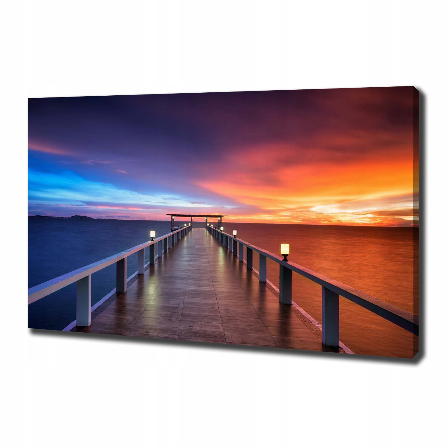 

Foto obraz na płótnie Drewniany most 100x70 cm