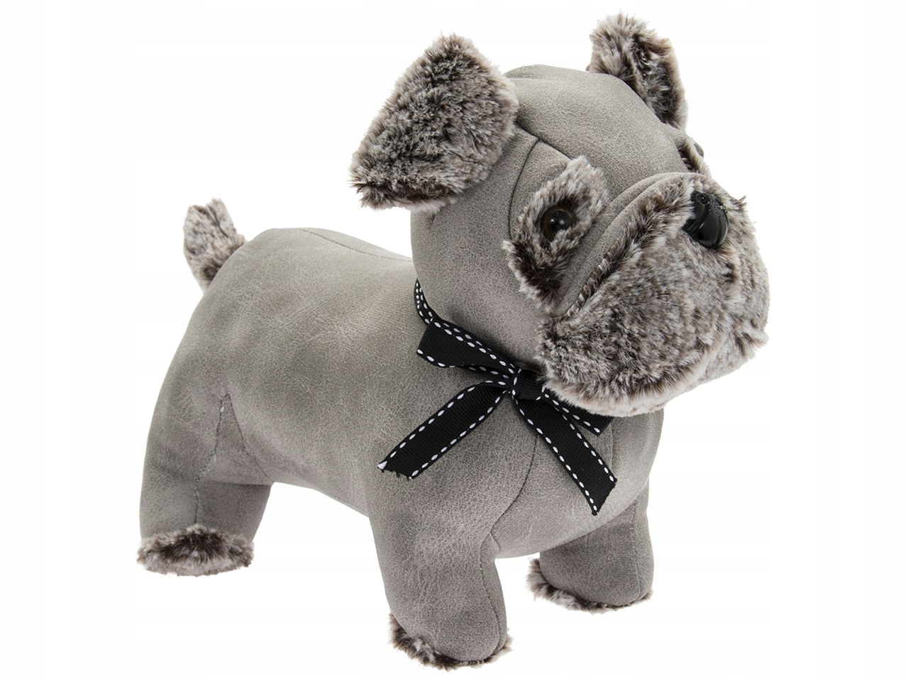 Odbojník Grey Faux Leather Pug