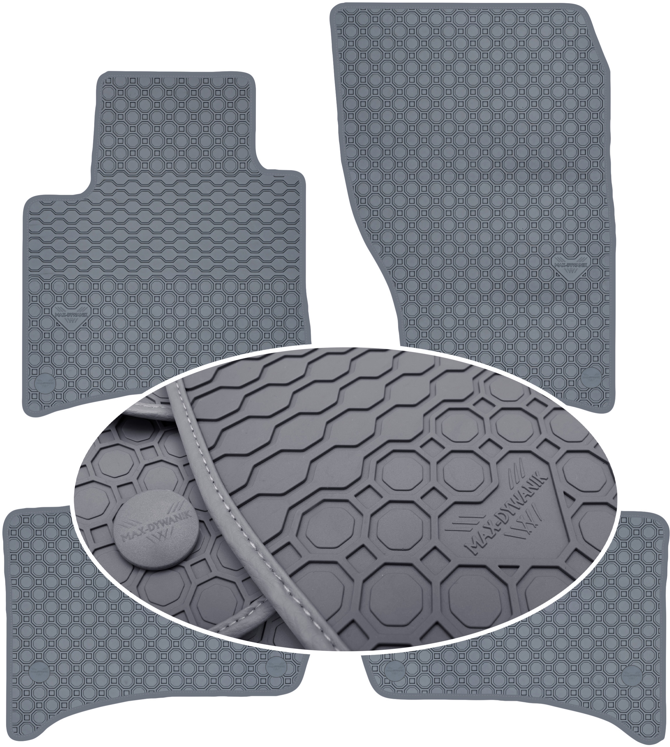 Vw Touareg II 2010-2017 Koberce Šedé