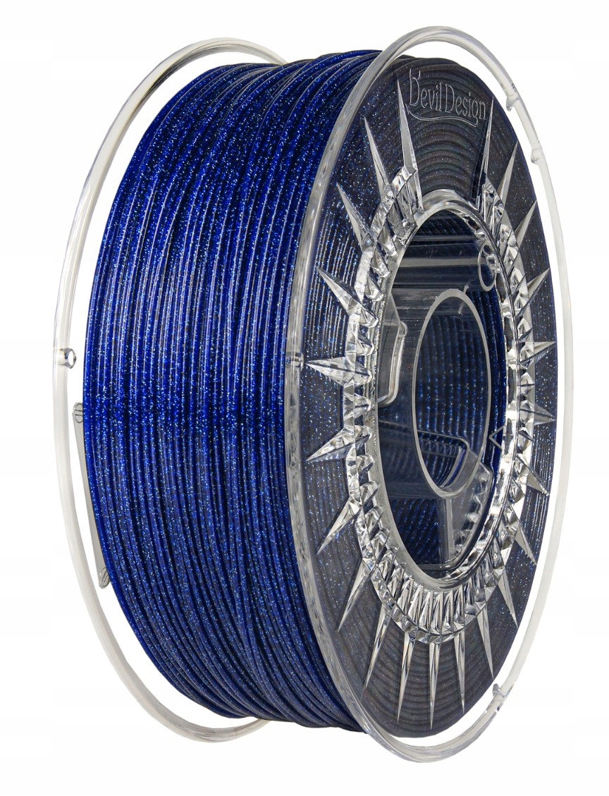 Filament Devil Design Pla Galaxy Blue Niebieski 1,75 mm 1 kg Brokat