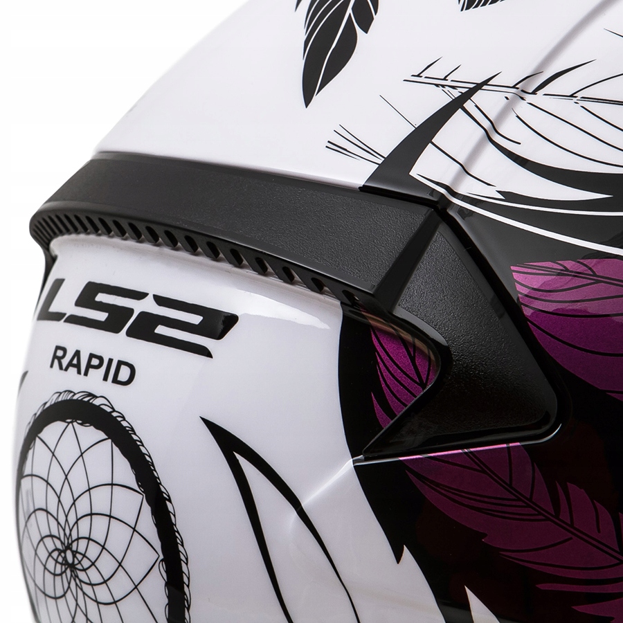 KASK MOTOCYKLOWY LS2 FF353 RAPID BOHO PINK XL Kolor biały czarny inny