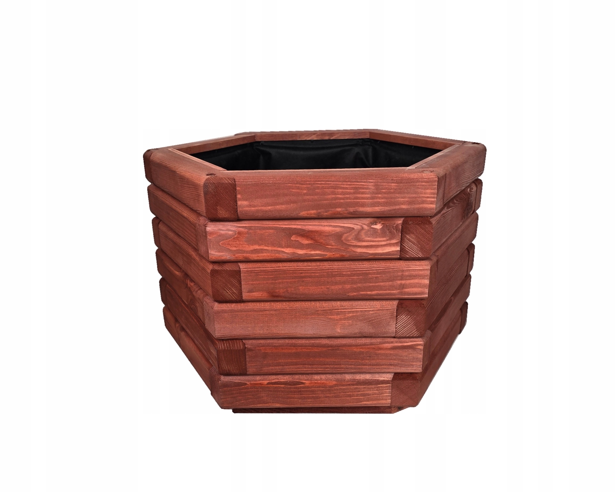 Donica ogrodowa, drewniana 50/43/35 cm Red do Ogrodu na Taras na Balkon