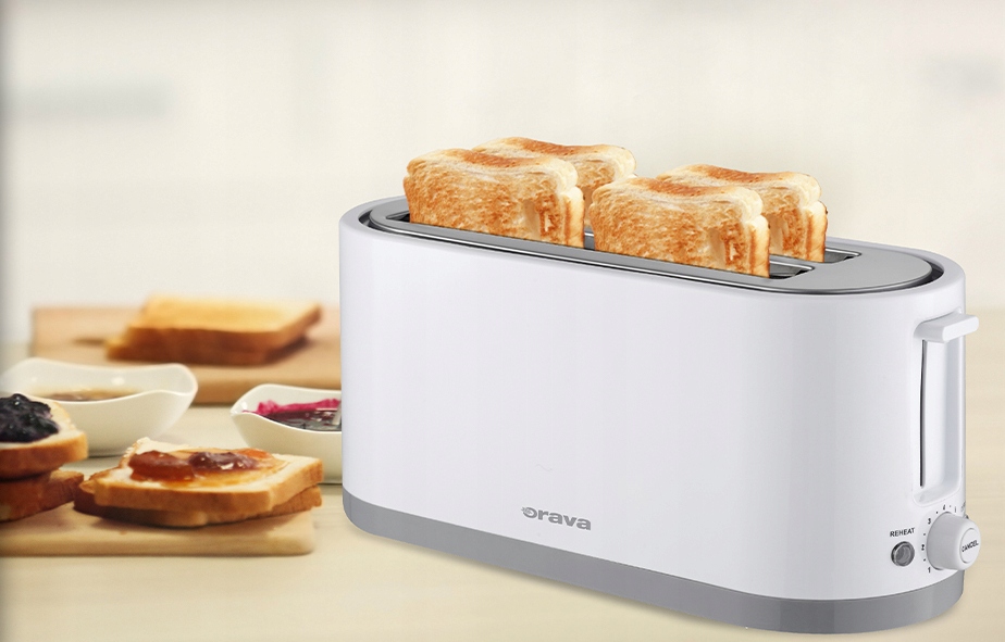 Opiekacz Do Kanapek Toster Na 4 Tosty HR-125 Orava Biały 1400W