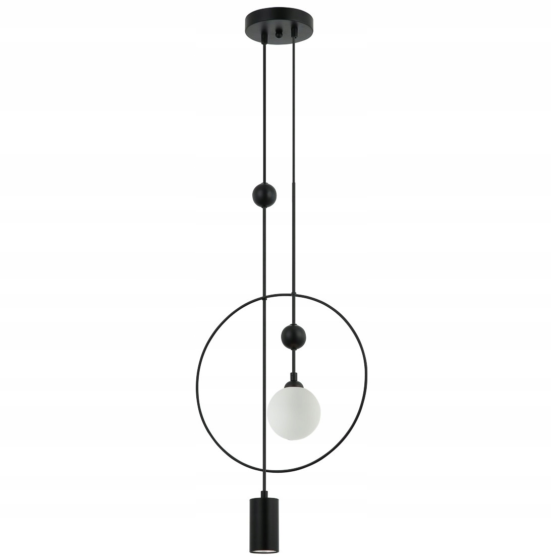 Lampa wisząca, sufitowa czarna żyrandol nad stół do salonu, pokoju Trosti