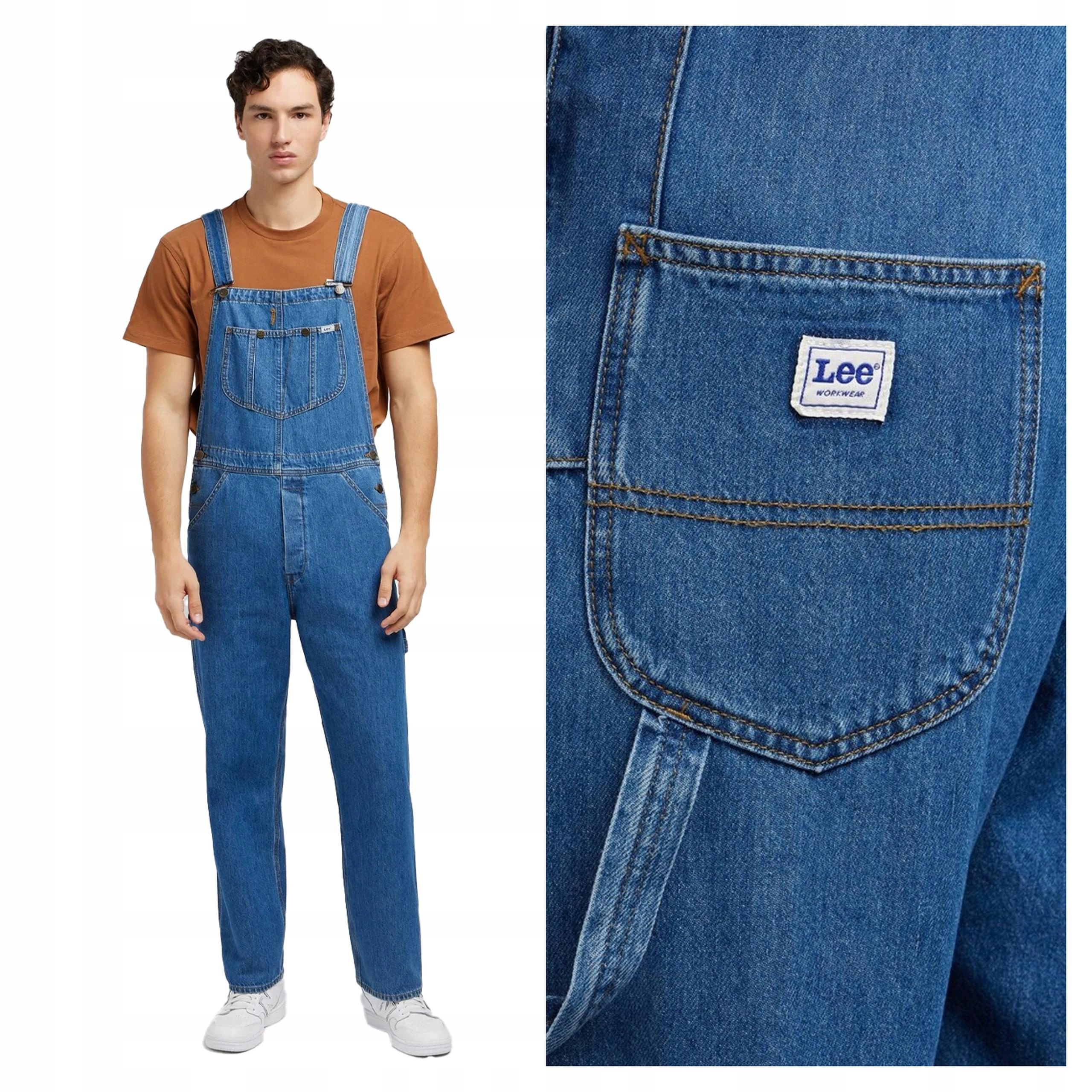 Pánské zahradnické kalhoty Lee Bib MID Xxs