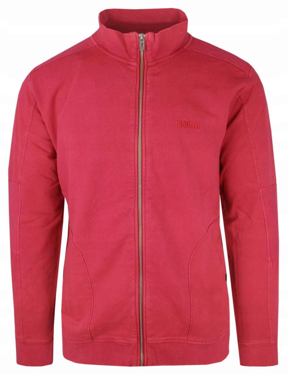 Pohodlná mikina na zip – Pioneer – červená – 3XL