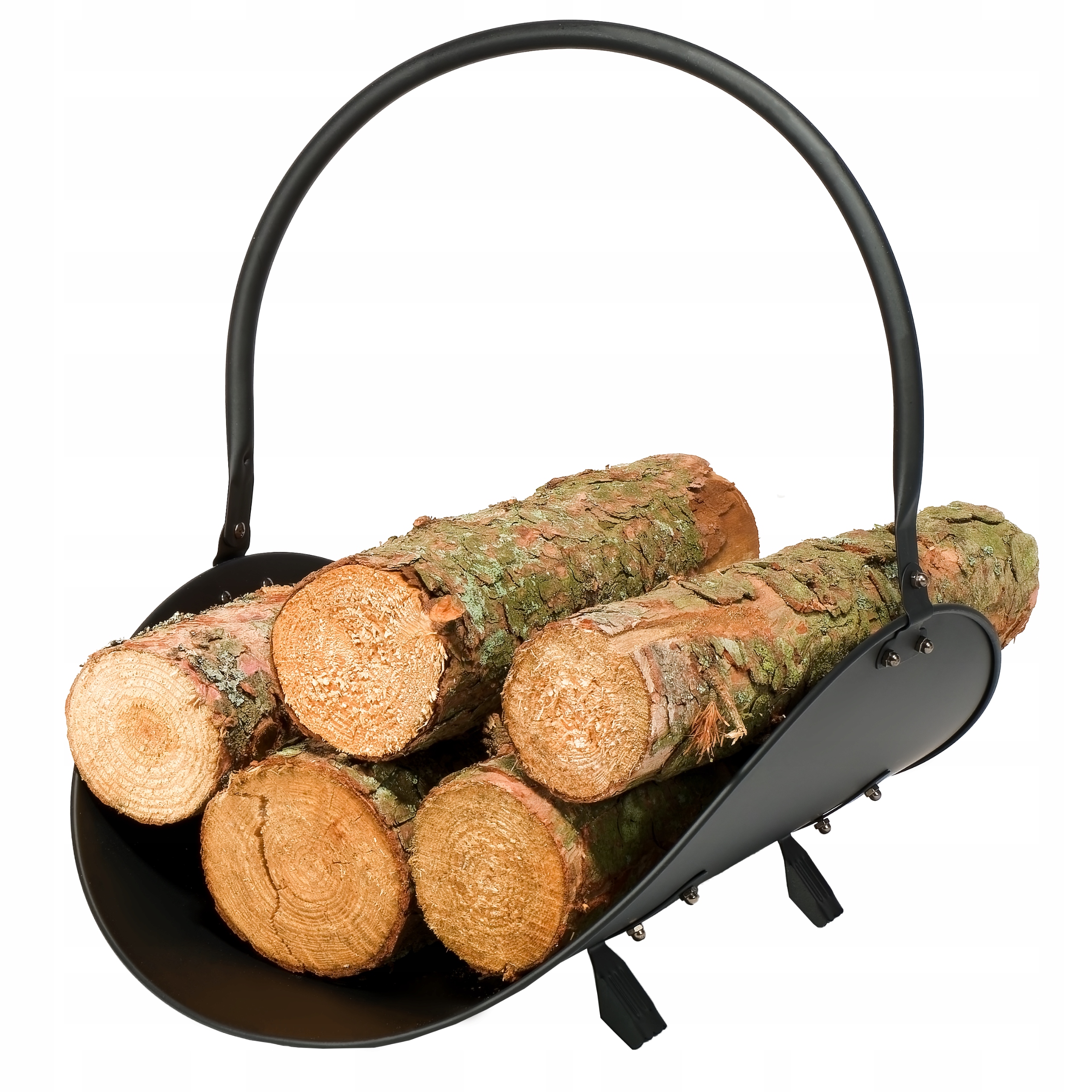 STOJAK KOSZ NA DREWNO KOMINKOWE OPAŁOWE METALOWY REGAŁ PRZENOŚNY 48x48 CM