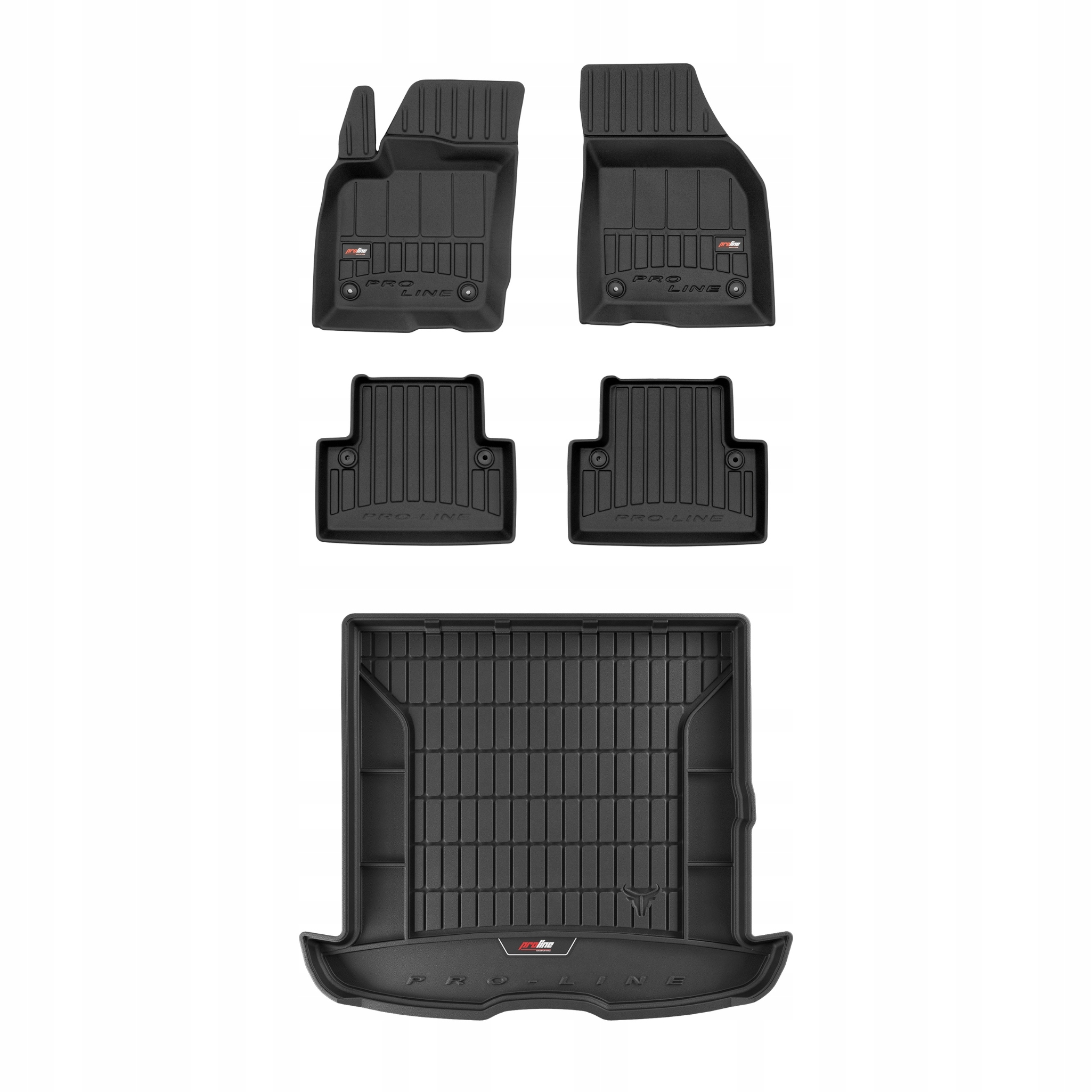 Frogum 3D Sada gumových koberců a rohože s logem pro Volvo V50 2004-12