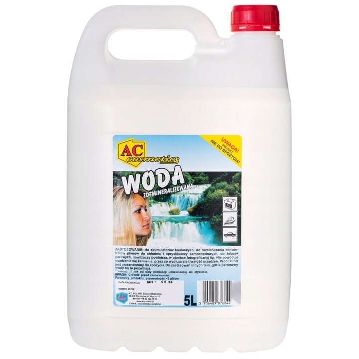 

Woda Demineralizowana Destylowana 5L